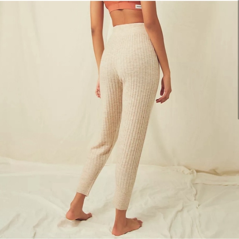 Free People Around the Clock Jogger in Oatmeal - Picture 2 of 5
